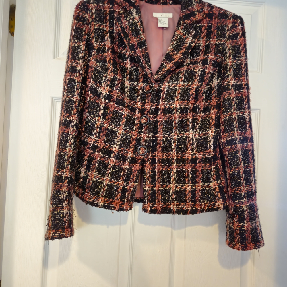 Ice Multicolor Tweed Blazer